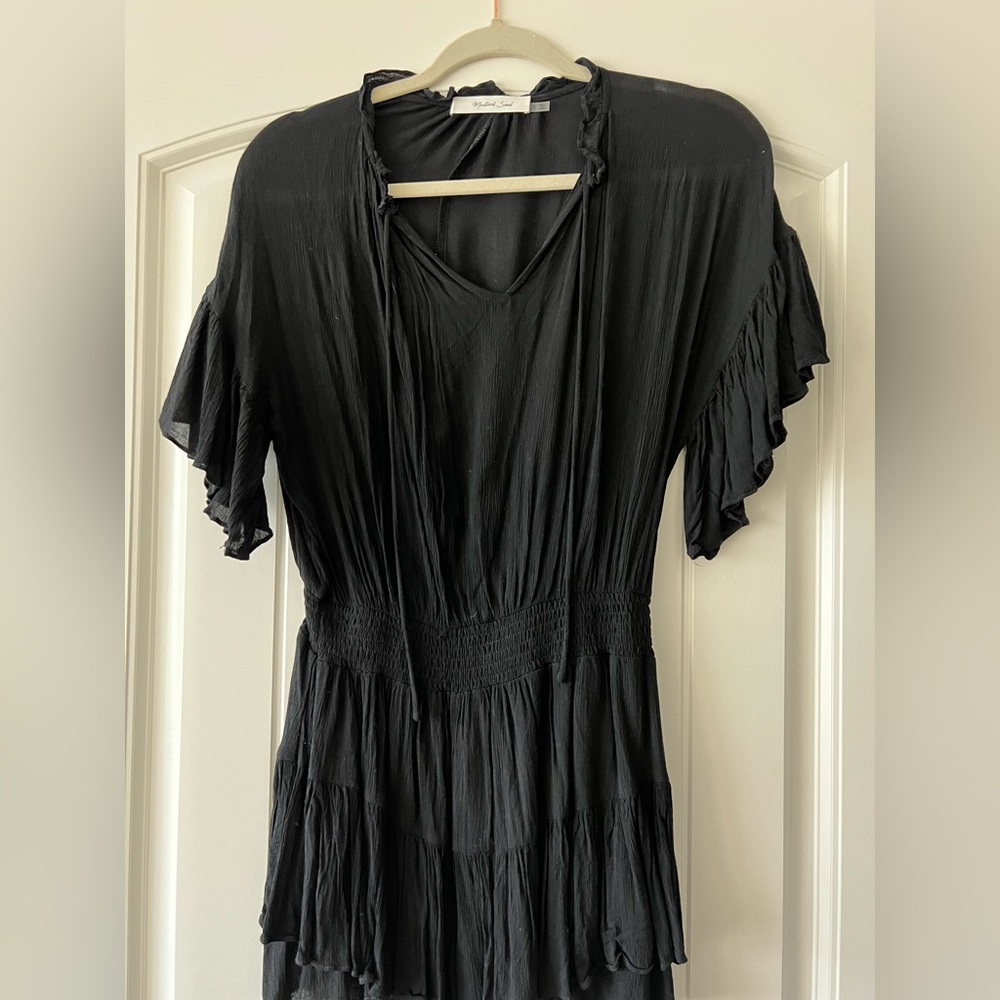 Black Ruffle Dress - Picture 1 of 2